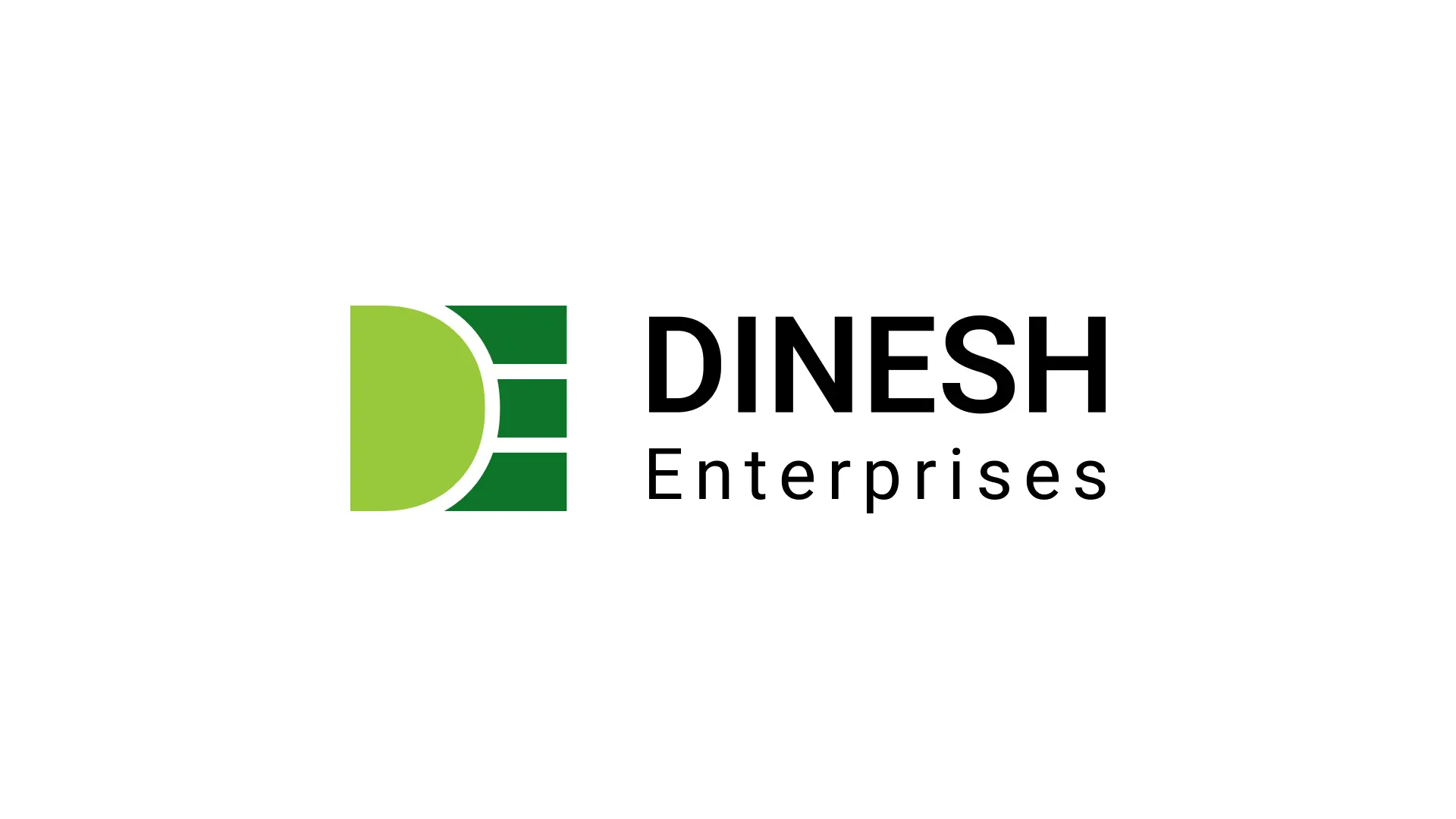Dinesh Enterprises logo in a clean white background