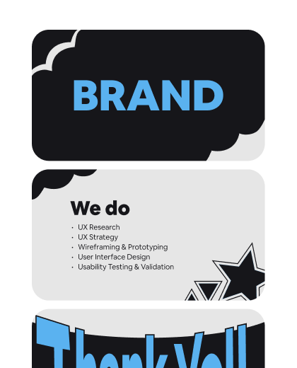 Brand presentation design designed by Show Starters